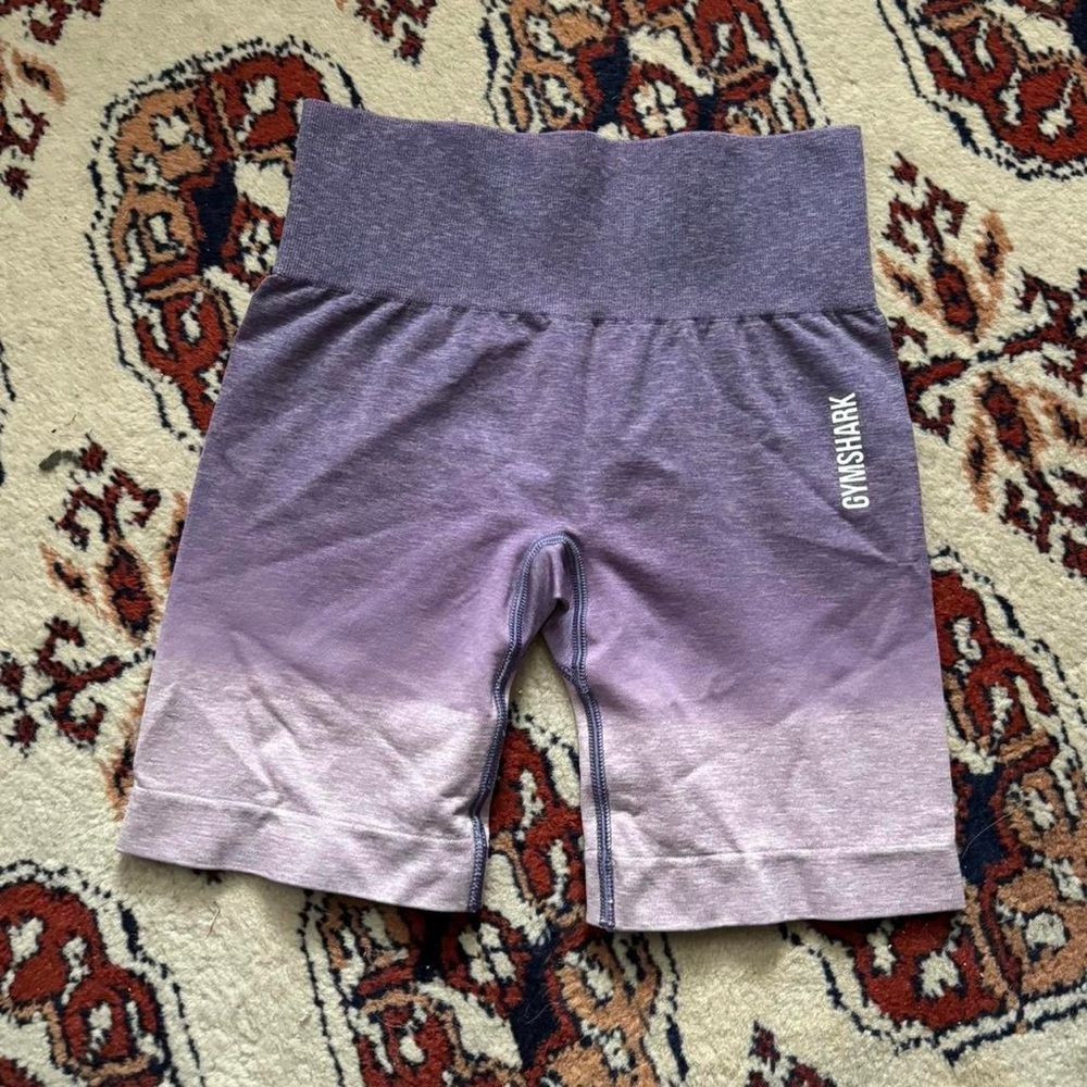 Gymshark Adapt Ombre Seamless Shorts in purple/pink marl